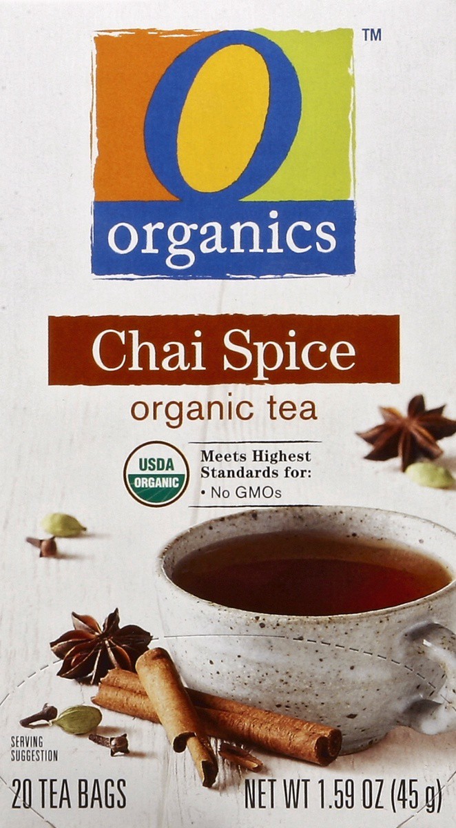slide 3 of 5, O Organics Chai Spice Organic Tea, 20 ct