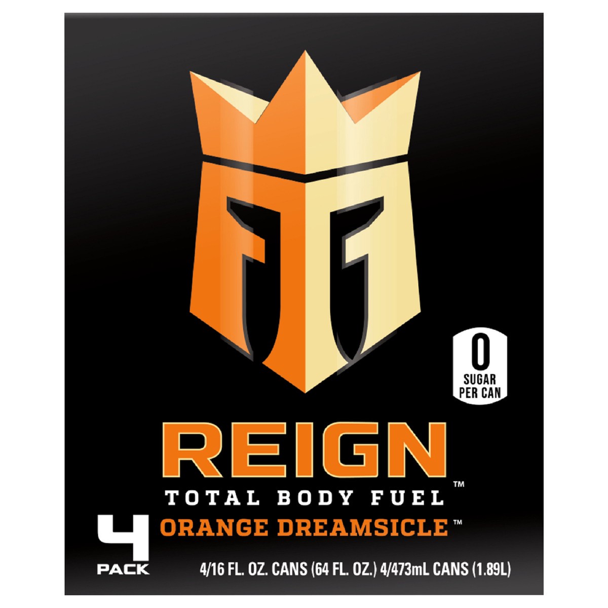 slide 1 of 2, Reign Total Body Fuel Orange Dreamsicle Energy Drink - 4 ct, 4 ct