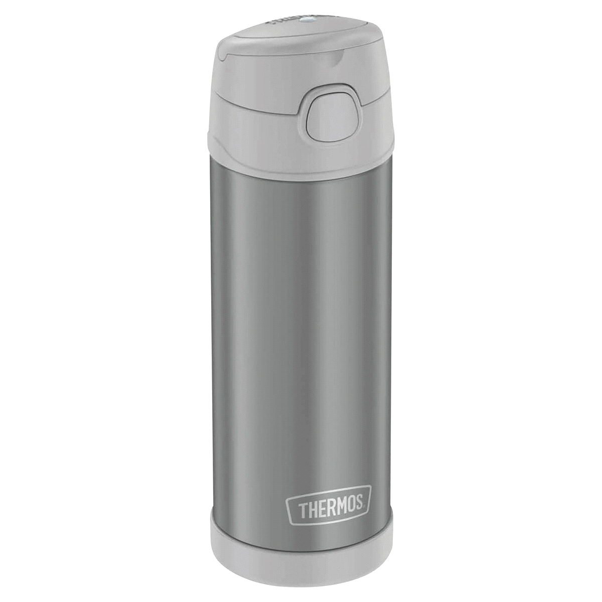 slide 1 of 1, Thermos Funtainer Stainless Steel Bottle With Spout - Cool Gray, 16 oz