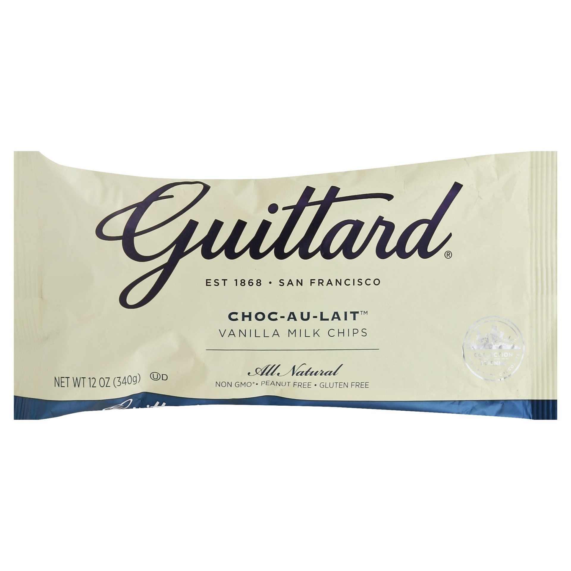 slide 1 of 5, Guittard Baking Chips Vanilla Milk Choc-Au-Lait, 12 oz