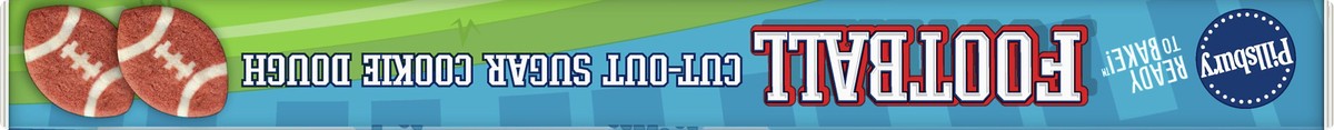 slide 10 of 12, Pillsbury Ready to Bake! Football Cut-Out Sugar Cookie Dough, 20 Pre-Cut Cookies, 7.2 oz, 20 ct