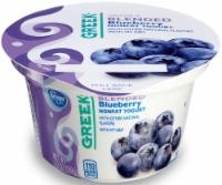 slide 1 of 1, Kroger Grade A Blended Nonfat Blueberry Greek Yogurt, 5.3 oz