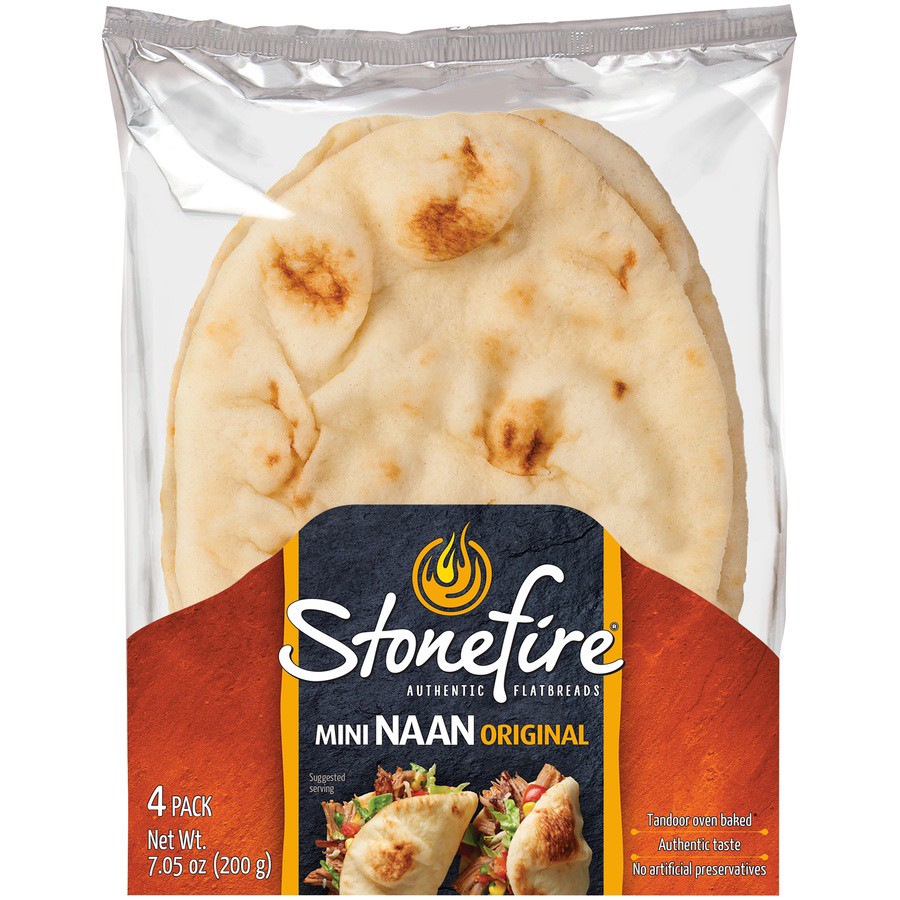 slide 1 of 3, Stonefire Mini Naan Original, 75 oz