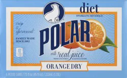Polar Diet Orange Dry Cans - 45 fl oz