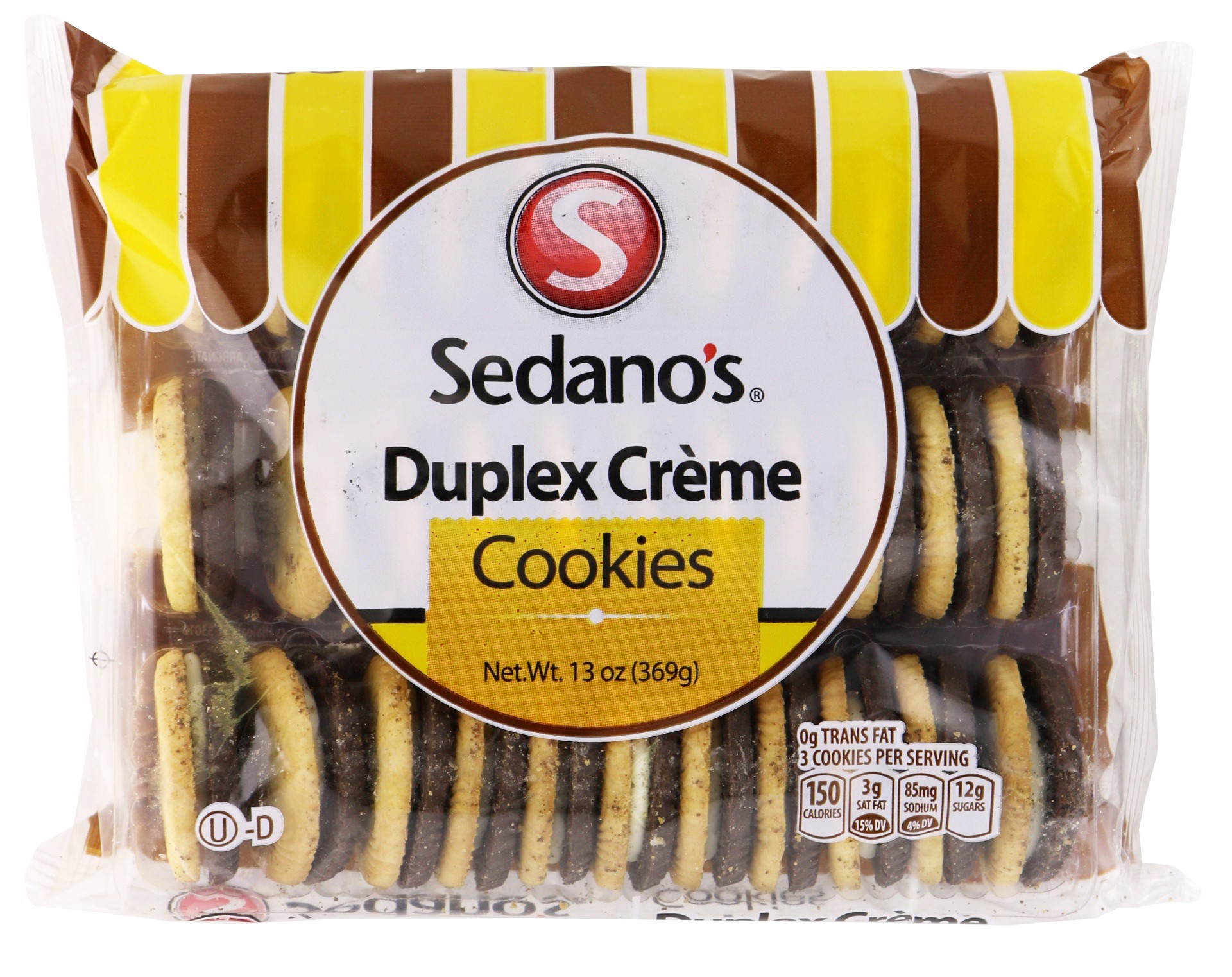 slide 1 of 1, Sedanos Duplex Crm Cookies, 1 ct