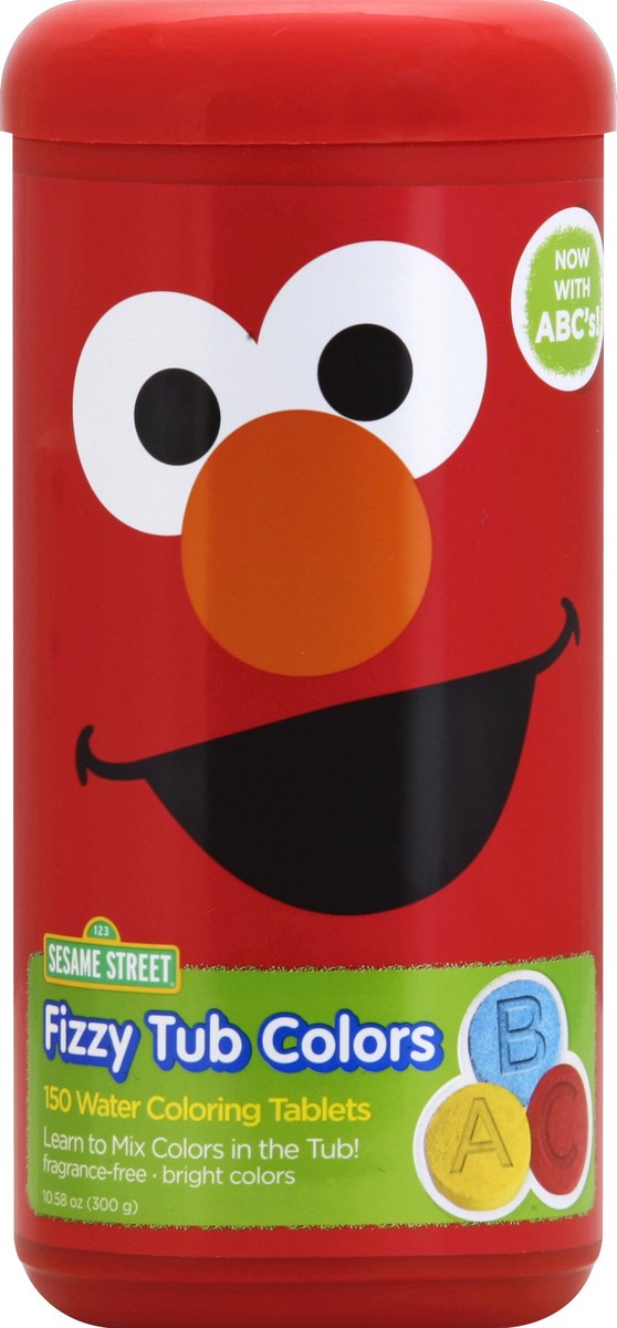 slide 2 of 2, Sesame Street Fizzy Tub Color Tablets, 150 ct