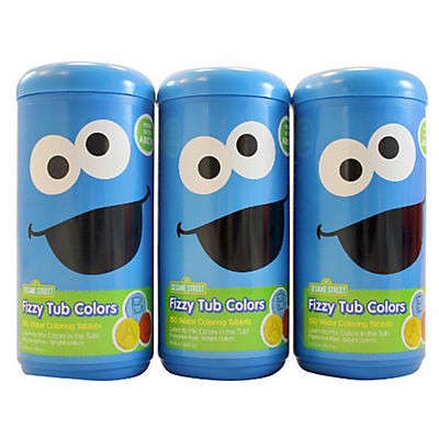 slide 1 of 2, Sesame Street Fizzy Tub Color Tablets, 150 ct