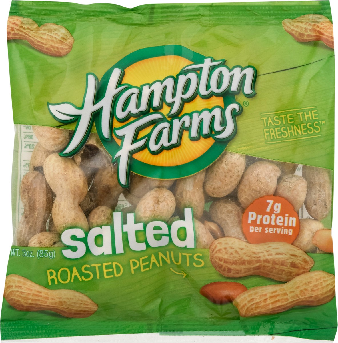 slide 4 of 13, Hampton Farms Roasted Salted Peanuts 3 oz, 3 oz