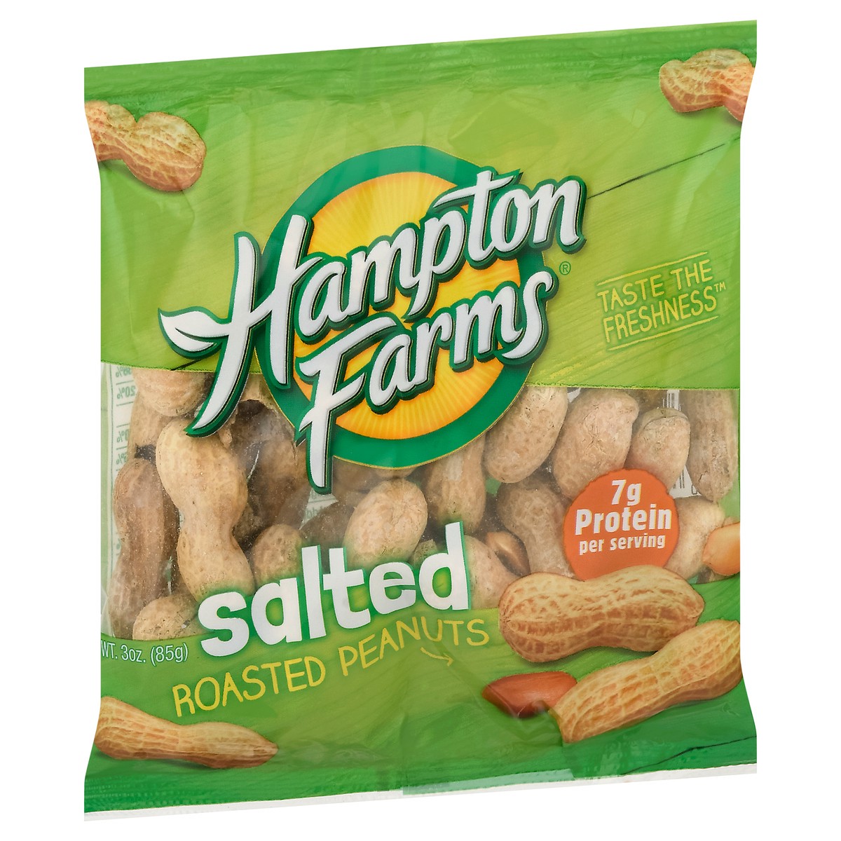 slide 9 of 13, Hampton Farms Roasted Salted Peanuts 3 oz, 3 oz