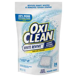 Oxi-Clean White Revive Laundry Whitener and Stain Remover Power Paks, 24 Count