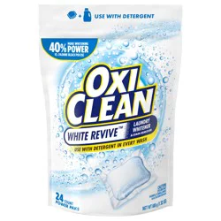 Oxi-Clean White Revive Laundry Whitener and Stain Remover Power Paks, 24 Count