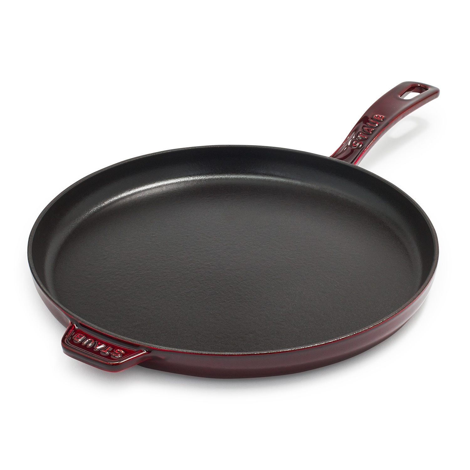 Staub Cast Iron Fry Pan, 12-in, Grenadine