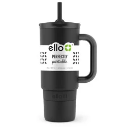 Ello® Pop & Fill 30oz Stainless Steel Water Bottle - Black