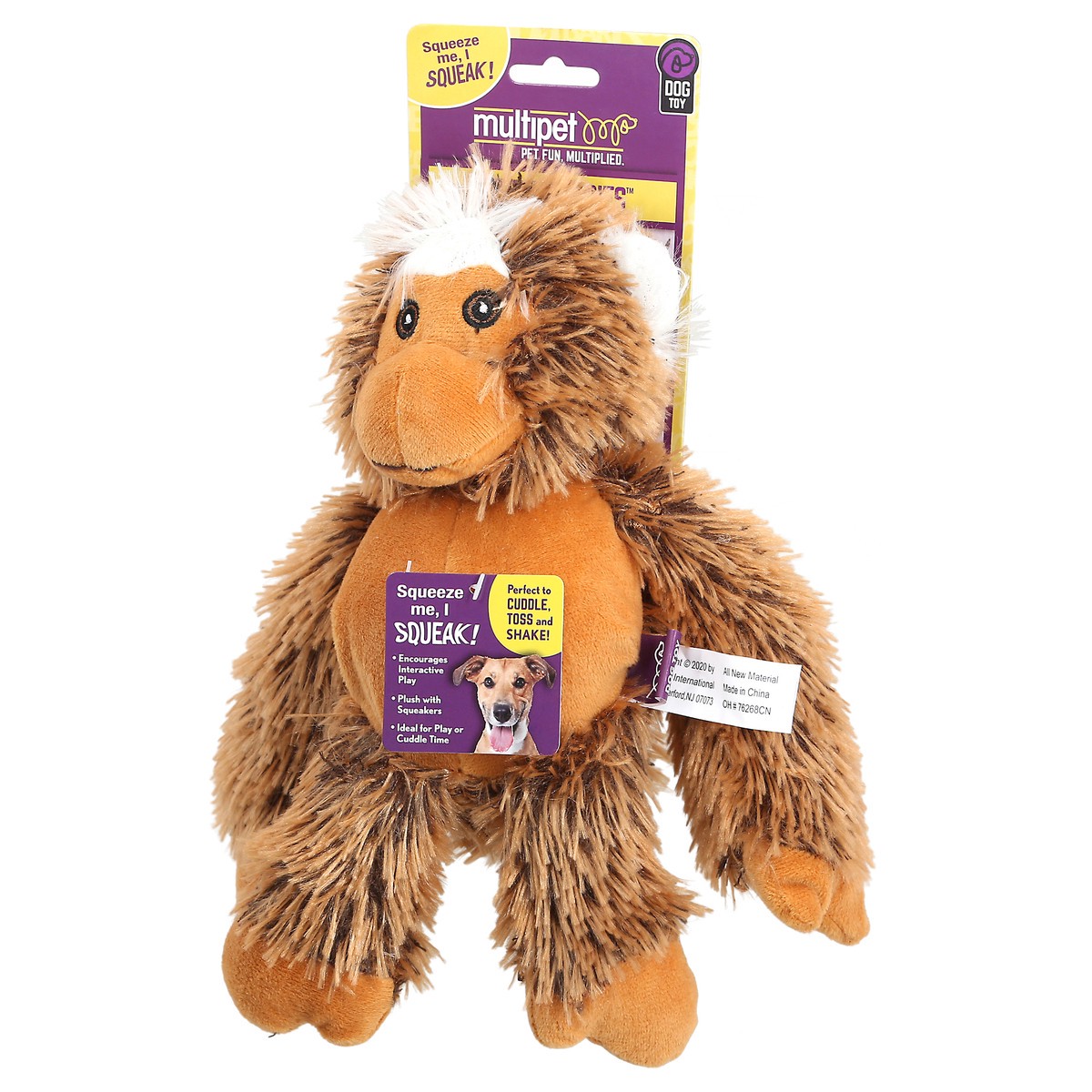 slide 3 of 9, Multipet Bark Buddy Animal Toy, 1 ct