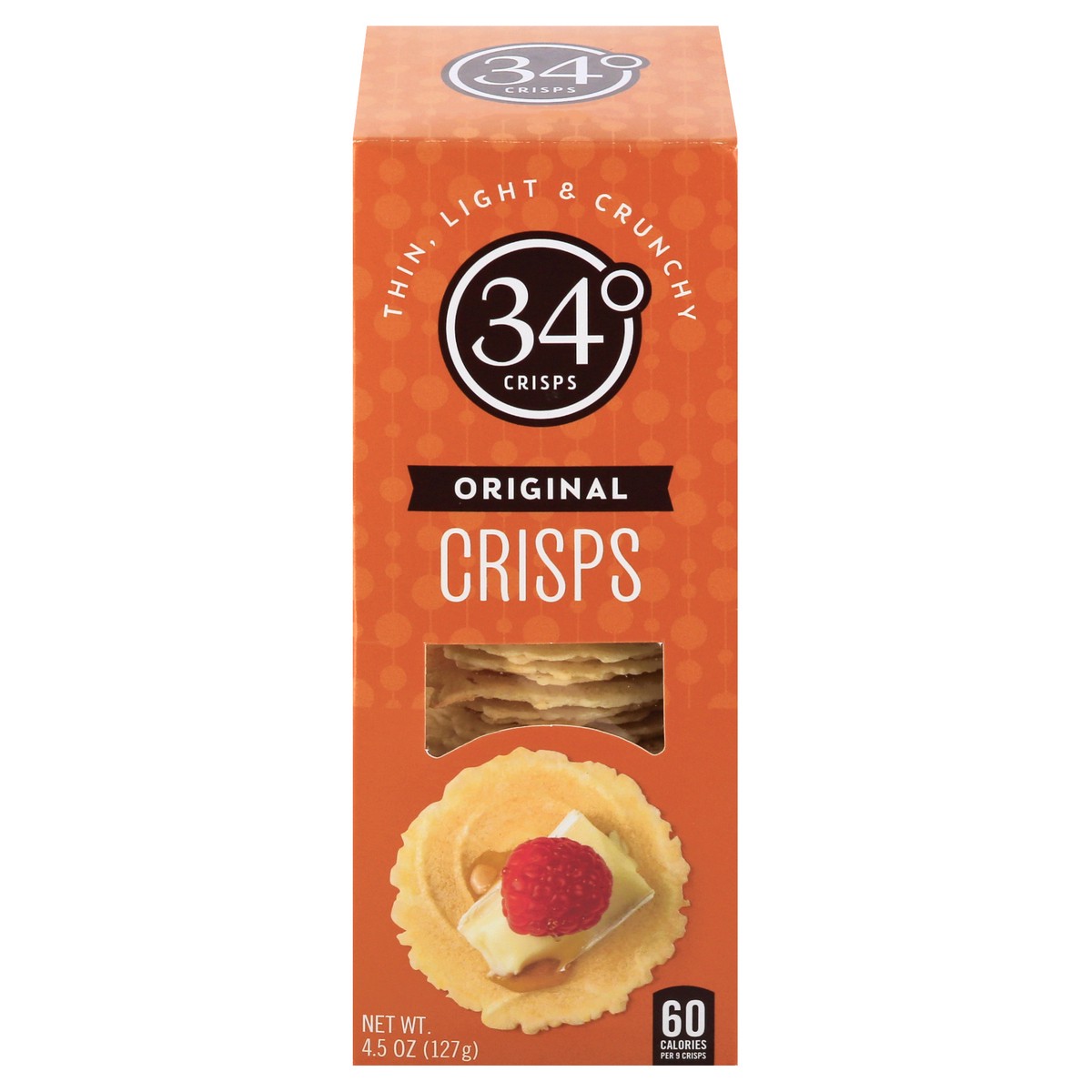 slide 1 of 1, 34 Degrees Natural Crisp Crackers, 4.5 oz