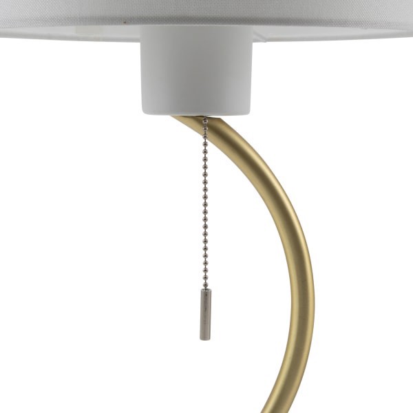 slide 6 of 8, Realspace Belsi Executive Shaded Desk Lamp With Usb-Charging Port, 19""H, White, 1 ct