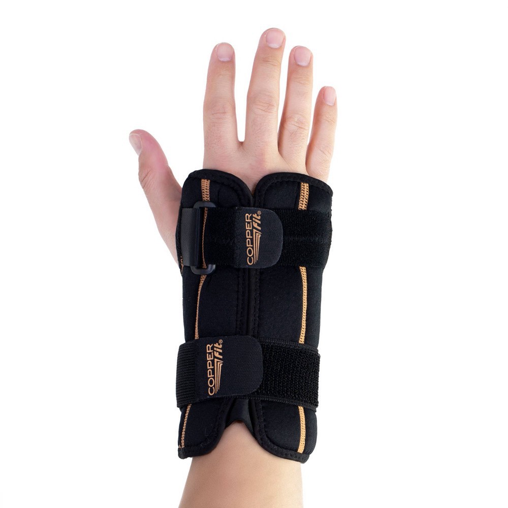 slide 7 of 9, Copper Fit Rapid Relief+ Hot/Cold Gel Packs Unisex Wrist Brace One Size 1 ea, 1 ct