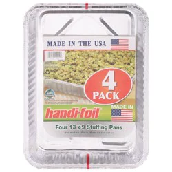 Handi-foil 13 x 9 Stuffing Pans 4 Each