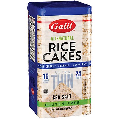 slide 1 of 1, Galil Sea Salt Ultra Thin Rice Cakes, 3.5 oz