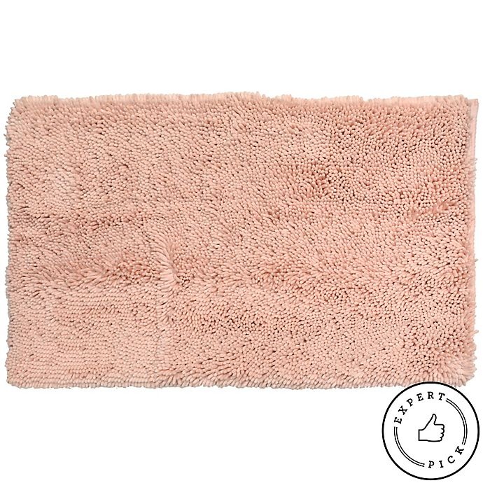 slide 1 of 2, Home Dynamix Super Sponge Bath Mat - Blush, 17 in x 24 in