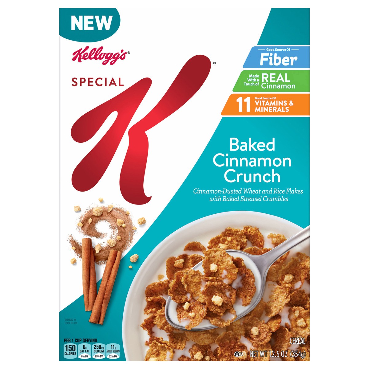 slide 1 of 13, Kkellogg Special K Baked Cinnamon Crumble - 12.5 Oz, 12 inoz in