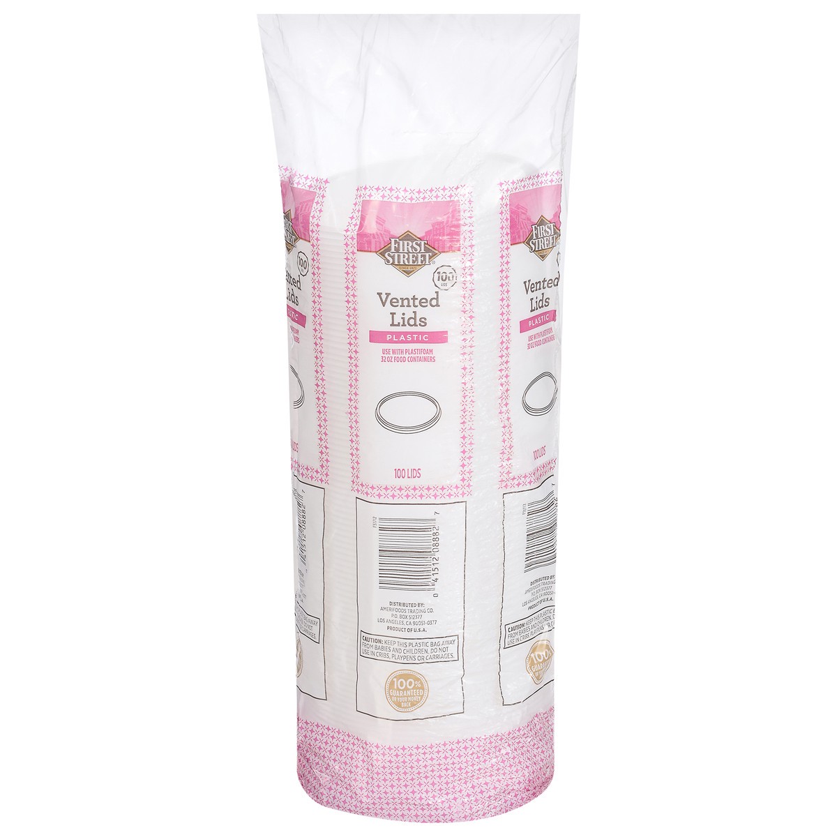 slide 9 of 12, Cb02 First Street Lid Trans For 32 Oz Food Container (BULK), 100 ct