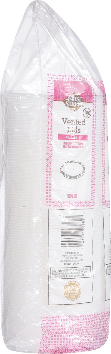 slide 6 of 12, Cb02 First Street Lid Trans For 32 Oz Food Container (BULK), 100 ct