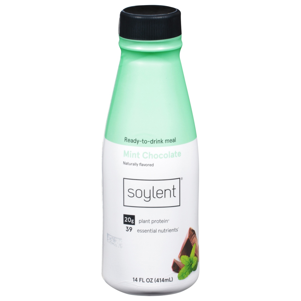 slide 1 of 1, Soylent Mint Chocolate Protein Drink, 14 oz