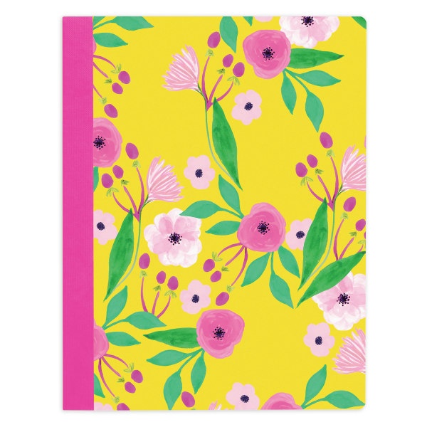 slide 1 of 1, Office Depot Brand Fashion Composition Notebook, 7-1/2'' X 9-3/4'', College Ruled, 160 Pages (80 Sheets), Floral, 80 ct