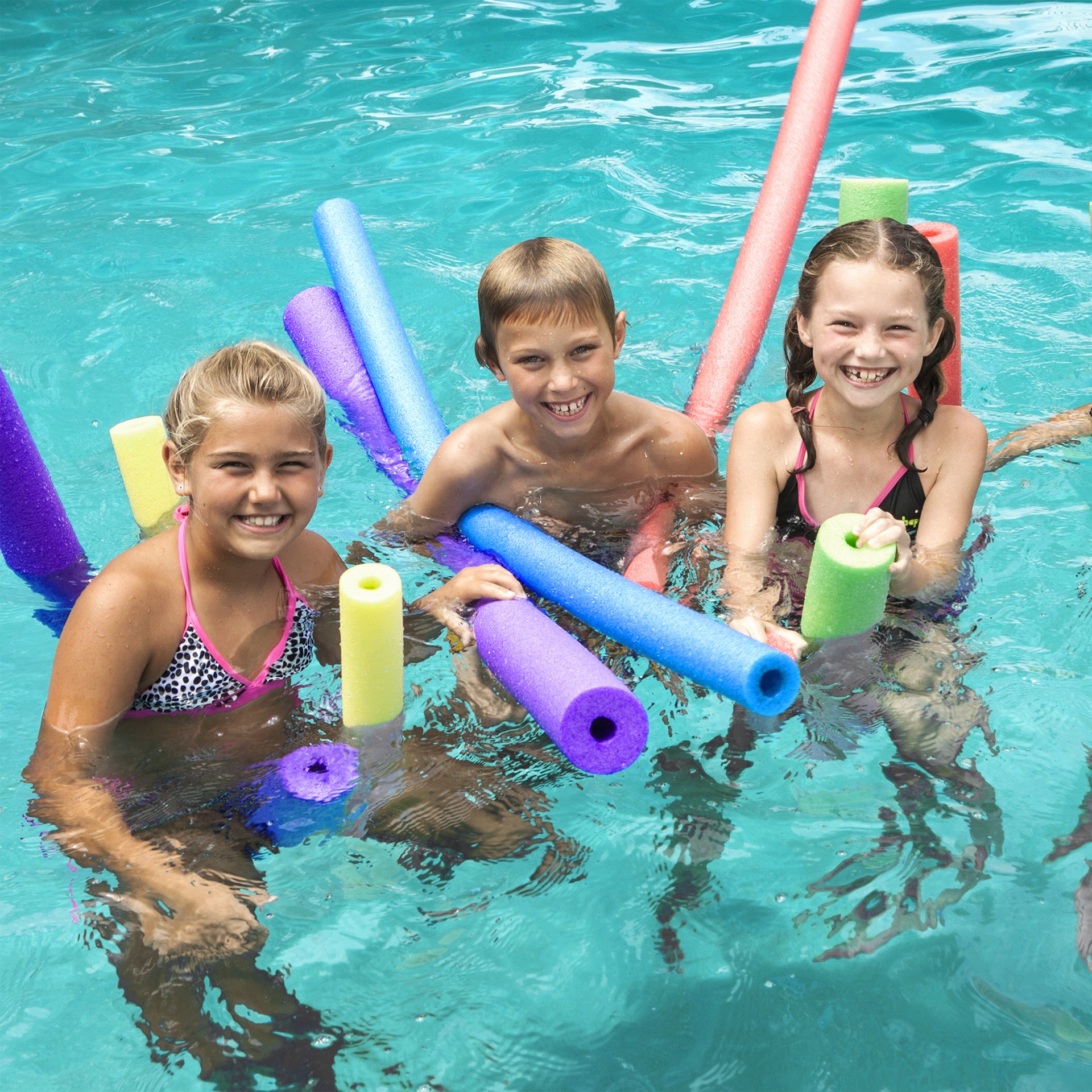 slide 2 of 3, SwimWays Super Swim, Foam Pool Swim Noodle, 1 ct