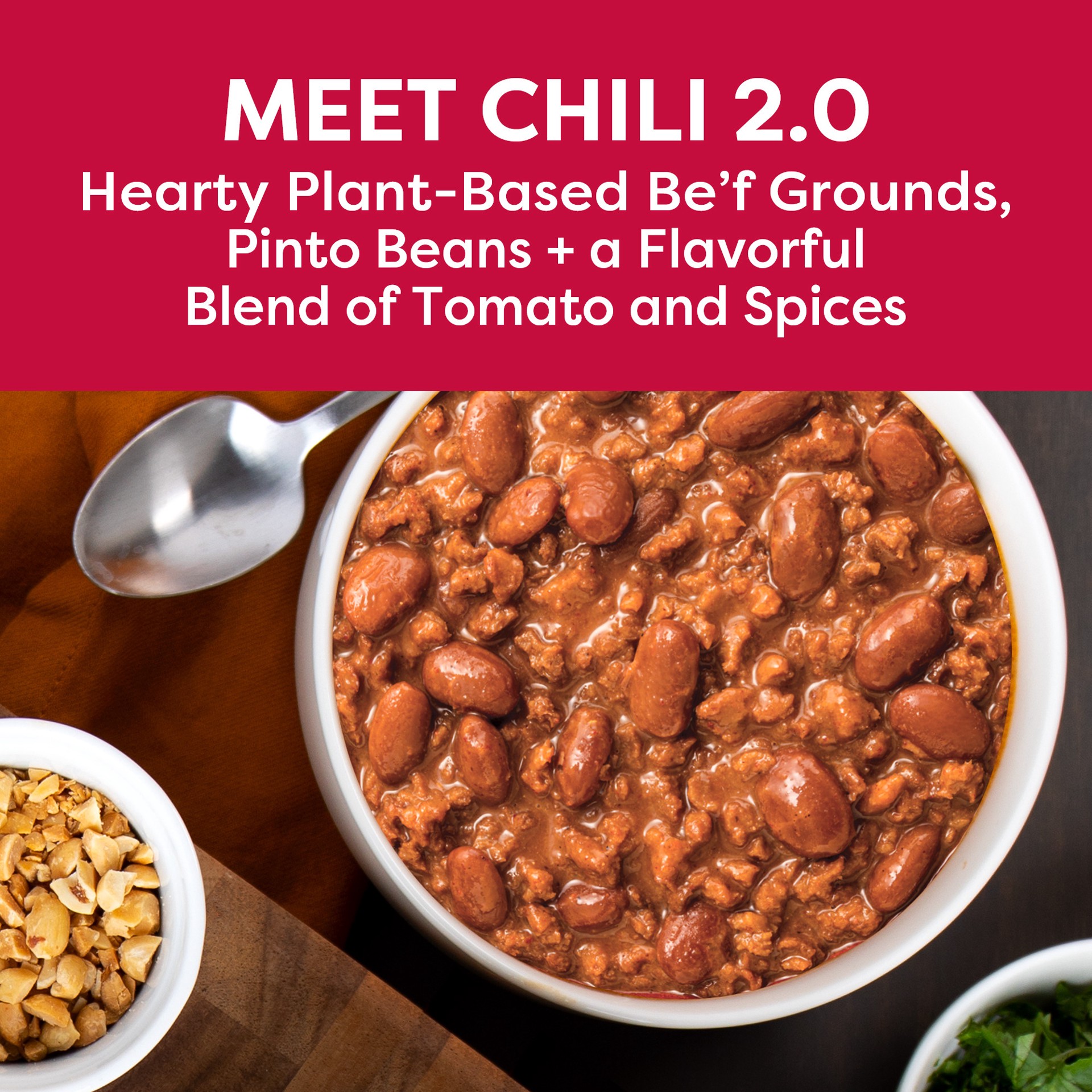 slide 2 of 5, Gardein Plant-Based Chili With Beans, Vegan, 15 oz