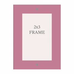 New View Rectangular Frame Purple 2x3 Inches