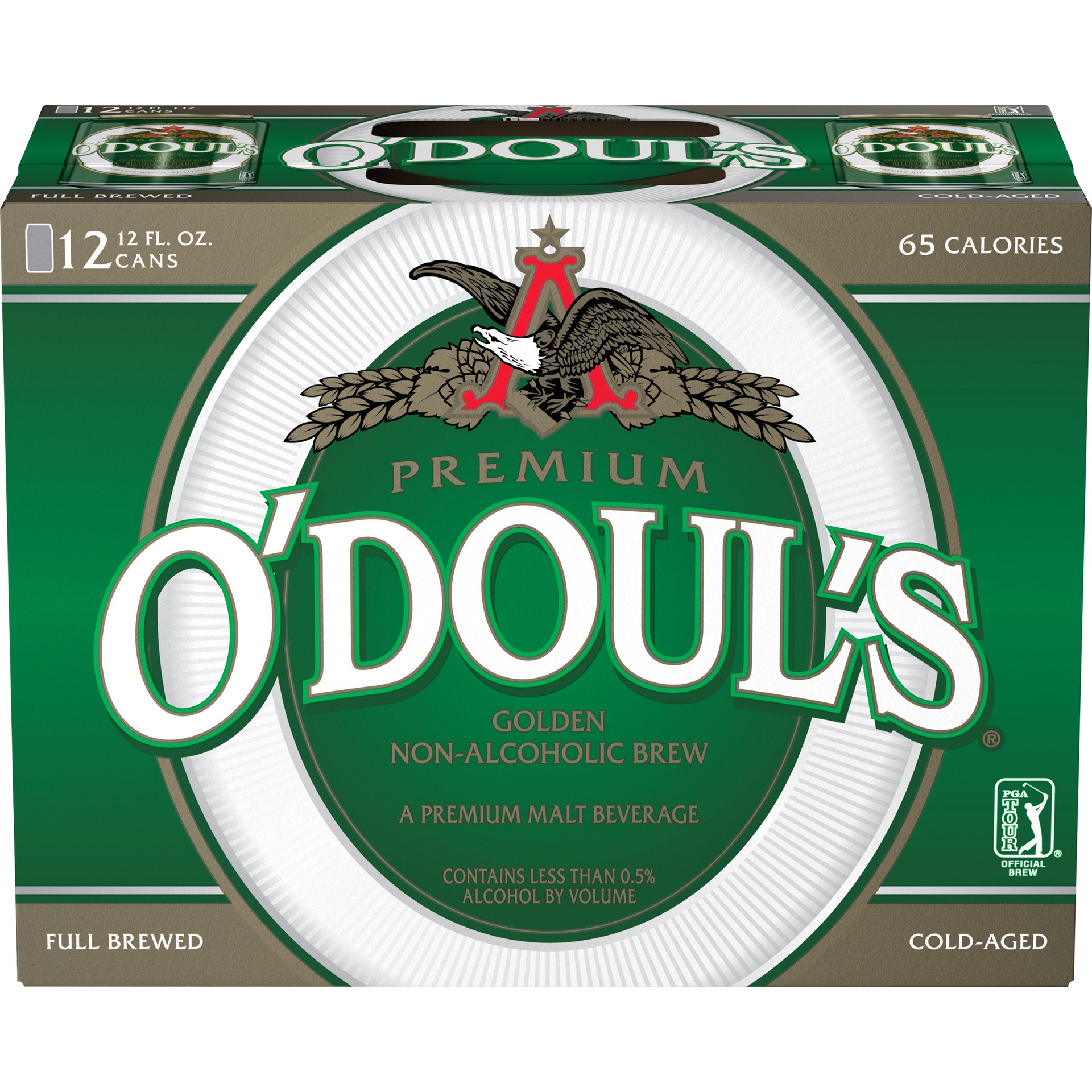 slide 4 of 4, O'Doul's Premium Golden Non-Alcoholic Brew, 12 Pack 12 FL OZ Cans, 12 ct