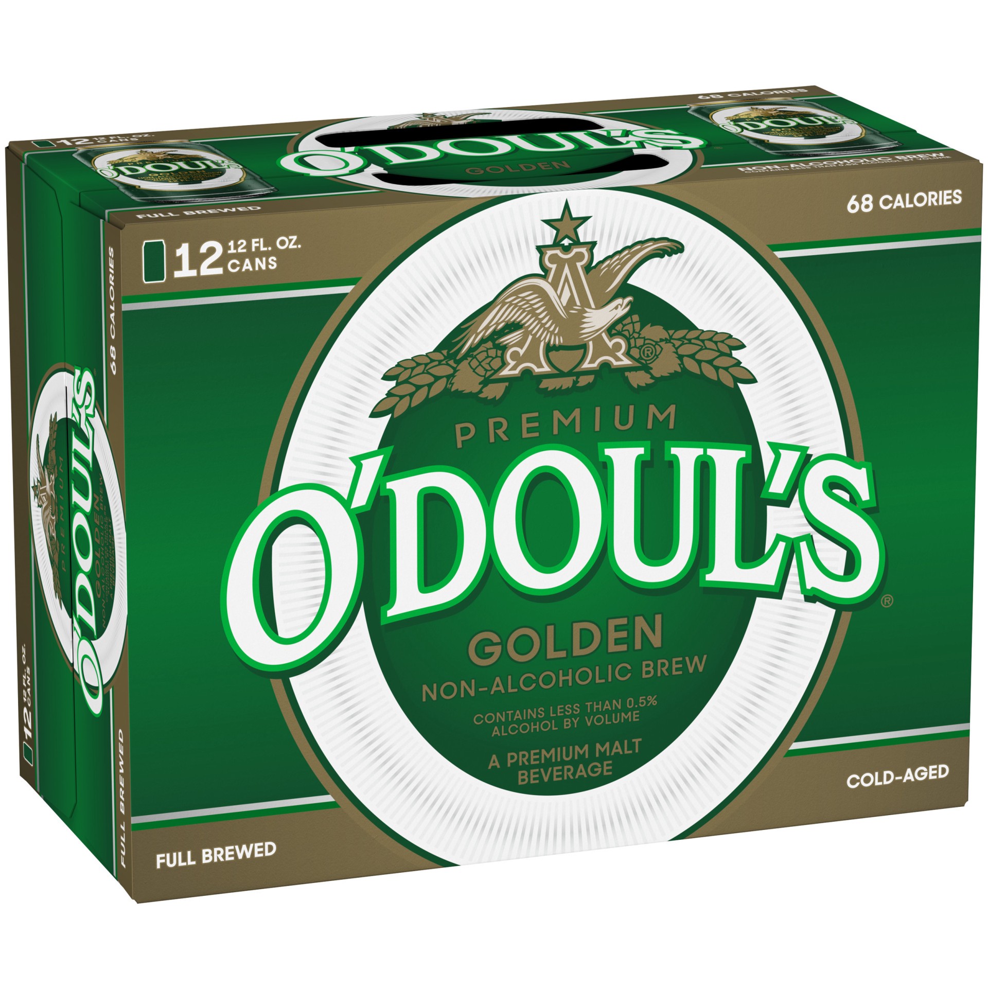 slide 1 of 4, O'Doul's Premium Golden Non-Alcoholic Brew, 12 Pack 12 FL OZ Cans, 12 ct