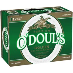 O'Doul's Premium Golden Non-Alcoholic Brew, 12 Pack 12 fl oz Cans