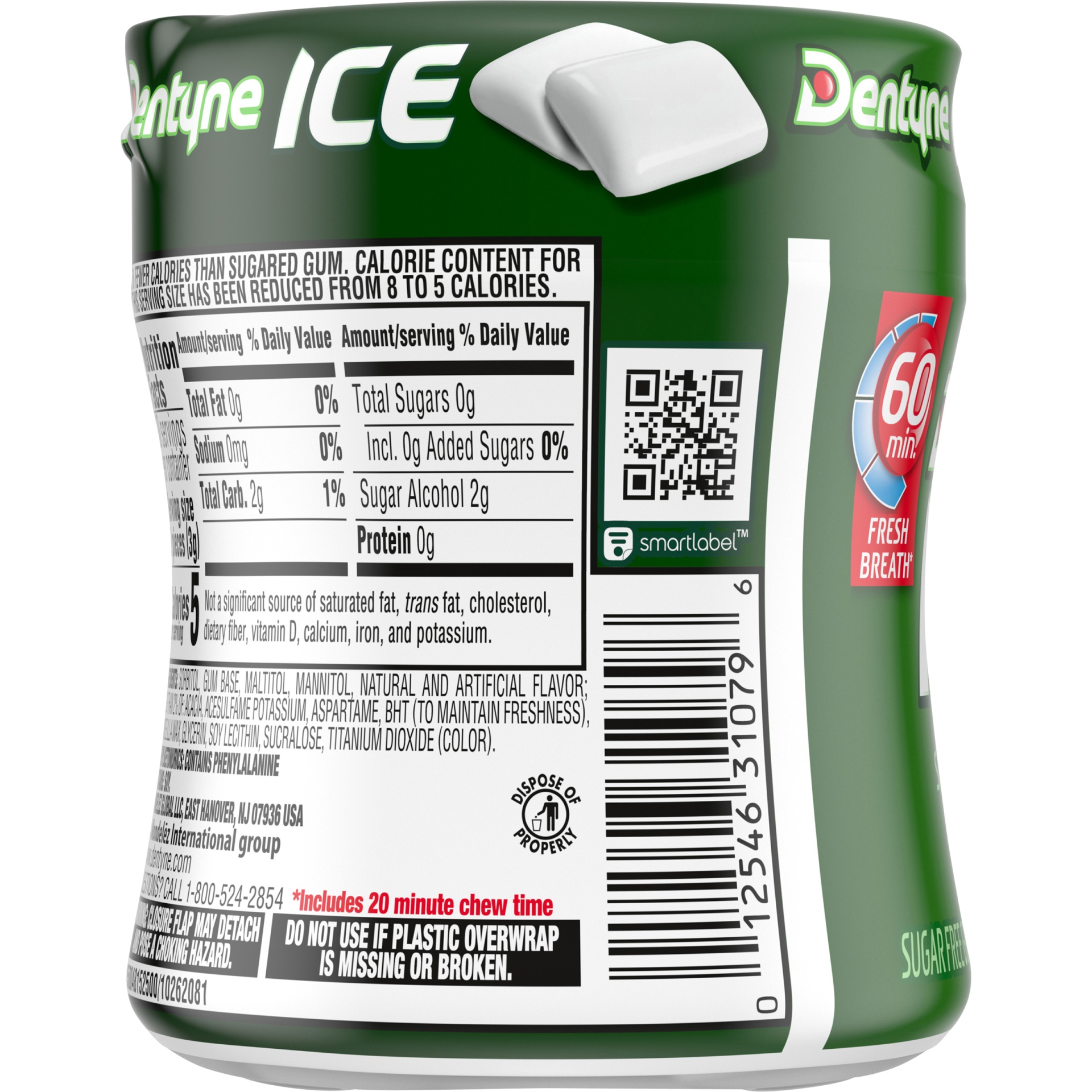 slide 5 of 9, Dentyne Ice Go Cup! Sugar-Free Spearmint Gum, 60 ct