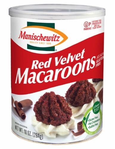 slide 1 of 1, Manischewitz Red Velvet Macaroons - Kosher For Passover, 10 oz