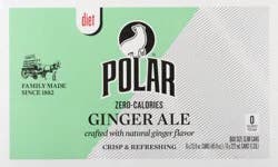 Polar Soda - Diet Ginger Ale - 6 ct; 7.5 fl oz