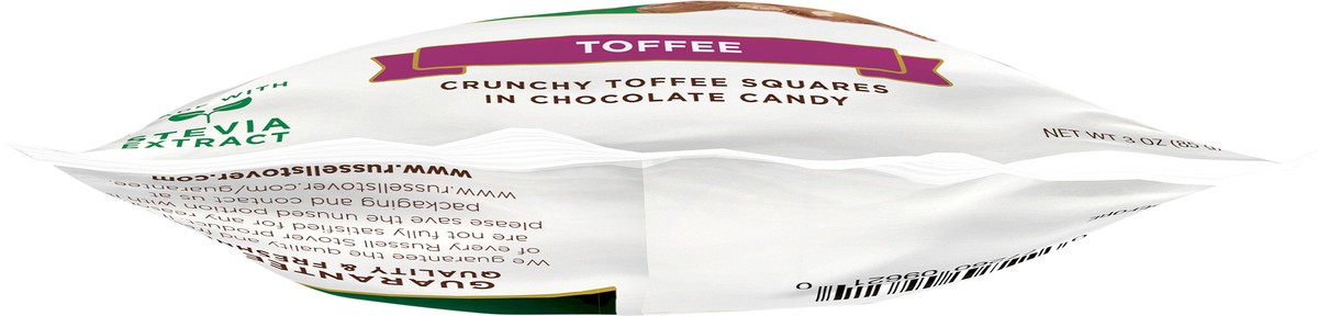 slide 7 of 8, RUSSELL STOVER Sugar Free Toffee Chocolate Candy, 3 oz. bag (˜ 6 pieces), 3 oz