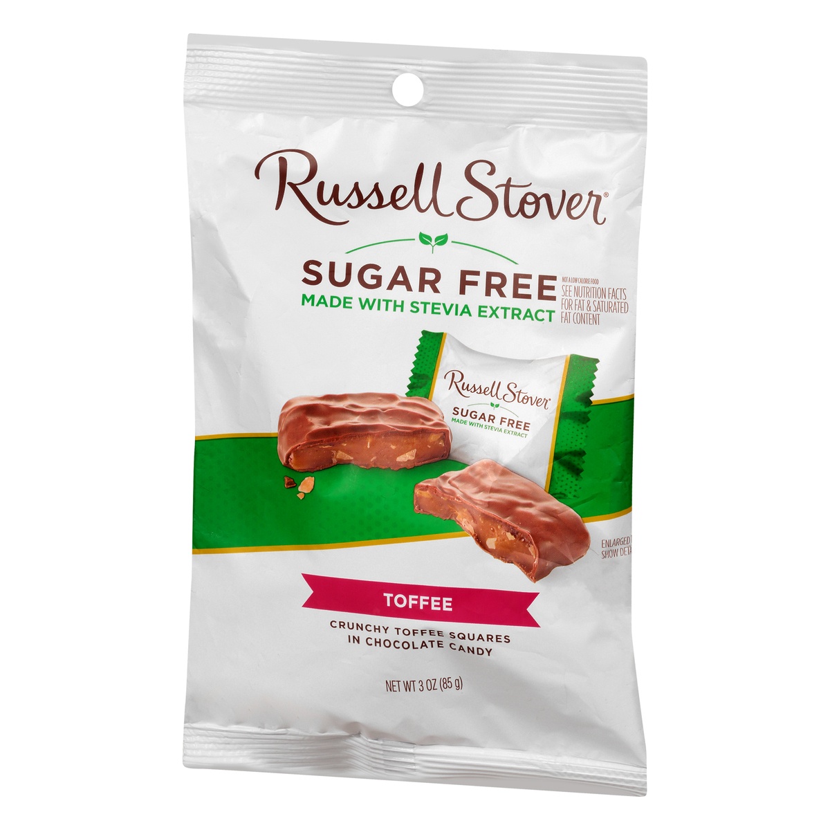 slide 3 of 11, Russell Stover Sugar Free Toffee Squares, 3 oz