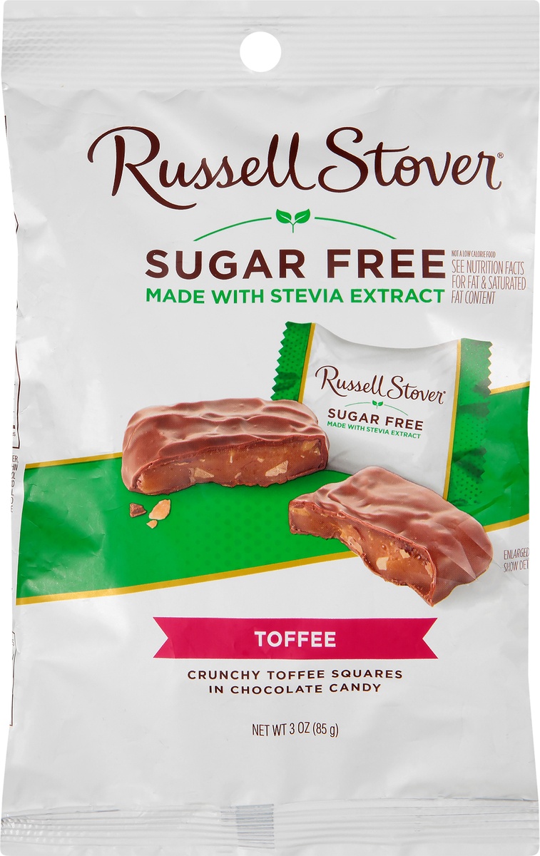 slide 9 of 11, Russell Stover Sugar Free Toffee Squares, 3 oz