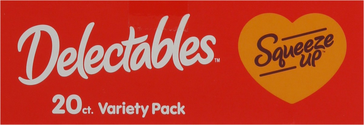 slide 6 of 9, Delectables Squeeze Up Treats for Cats Variety Pack 20 - 0.5 oz Tubes, 20 ct; 10 oz