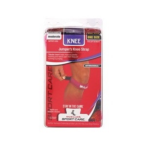 slide 1 of 1, Mueller Jumper's Knee Strap Pink-One Size, 1 ct