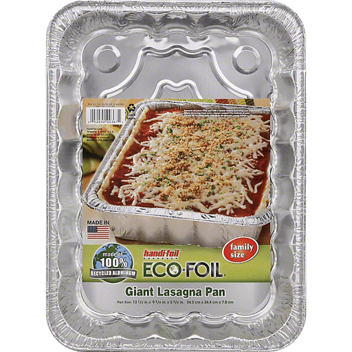 slide 3 of 3, Handi-foil Eco Foil Giant Lasagna Pan, 1 ct