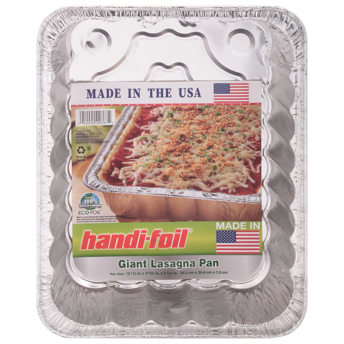 slide 1 of 10, Handi-foil Handi Foil Giant Giant Lasagna Pan, 1 ct