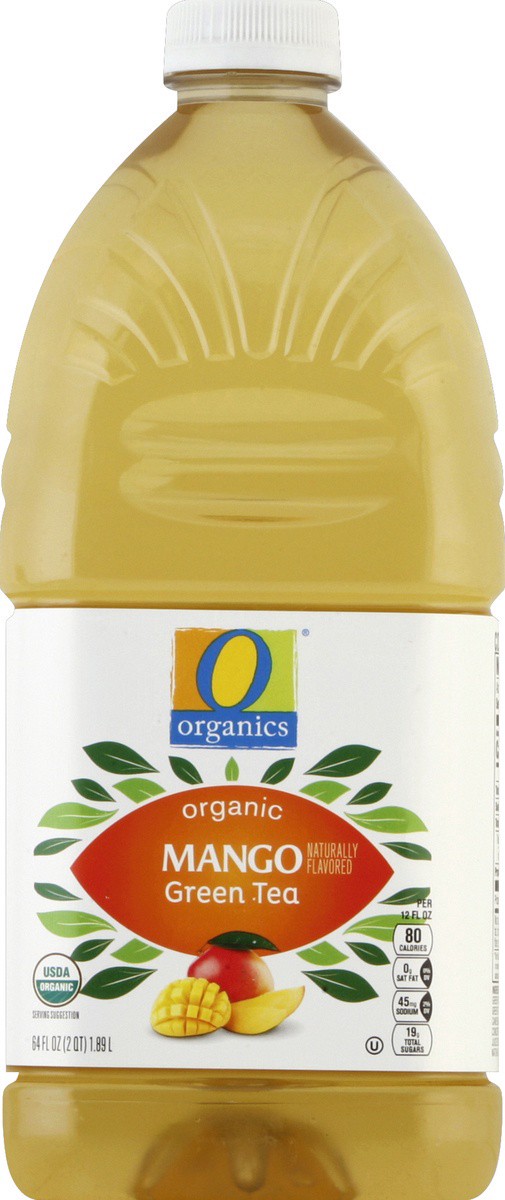 slide 2 of 4, O Organics Mango Flavored Green Tea, 64 fl oz