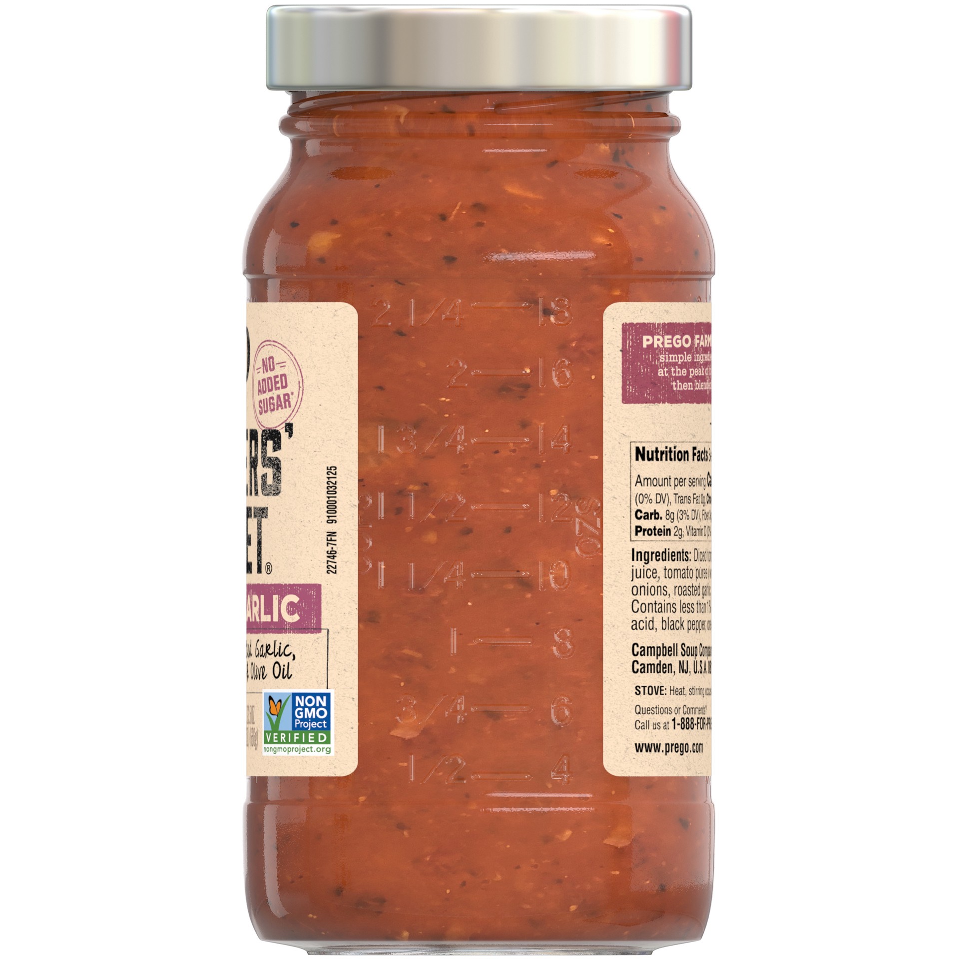 slide 3 of 5, Prego Roasted Garlic Pasta Sauce, 23.5 oz