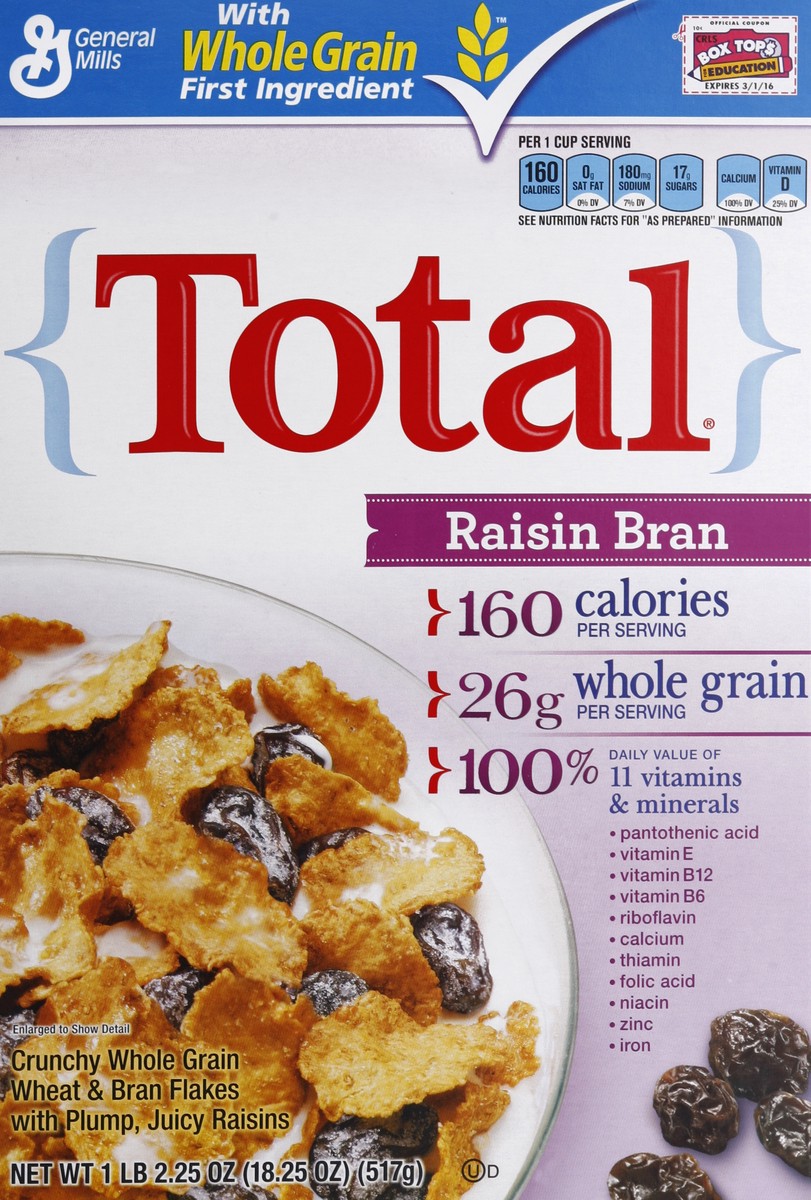 slide 5 of 6, Total Cereal 18.25 oz, 18.25 oz