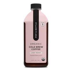 Pop & Bottle Organic Light Roast Cold Brew Coffee - 50 oz