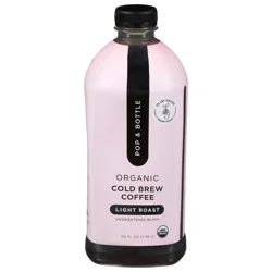 Pop & Bottle Organic Light Roast Cold Brew Coffee - 50 oz